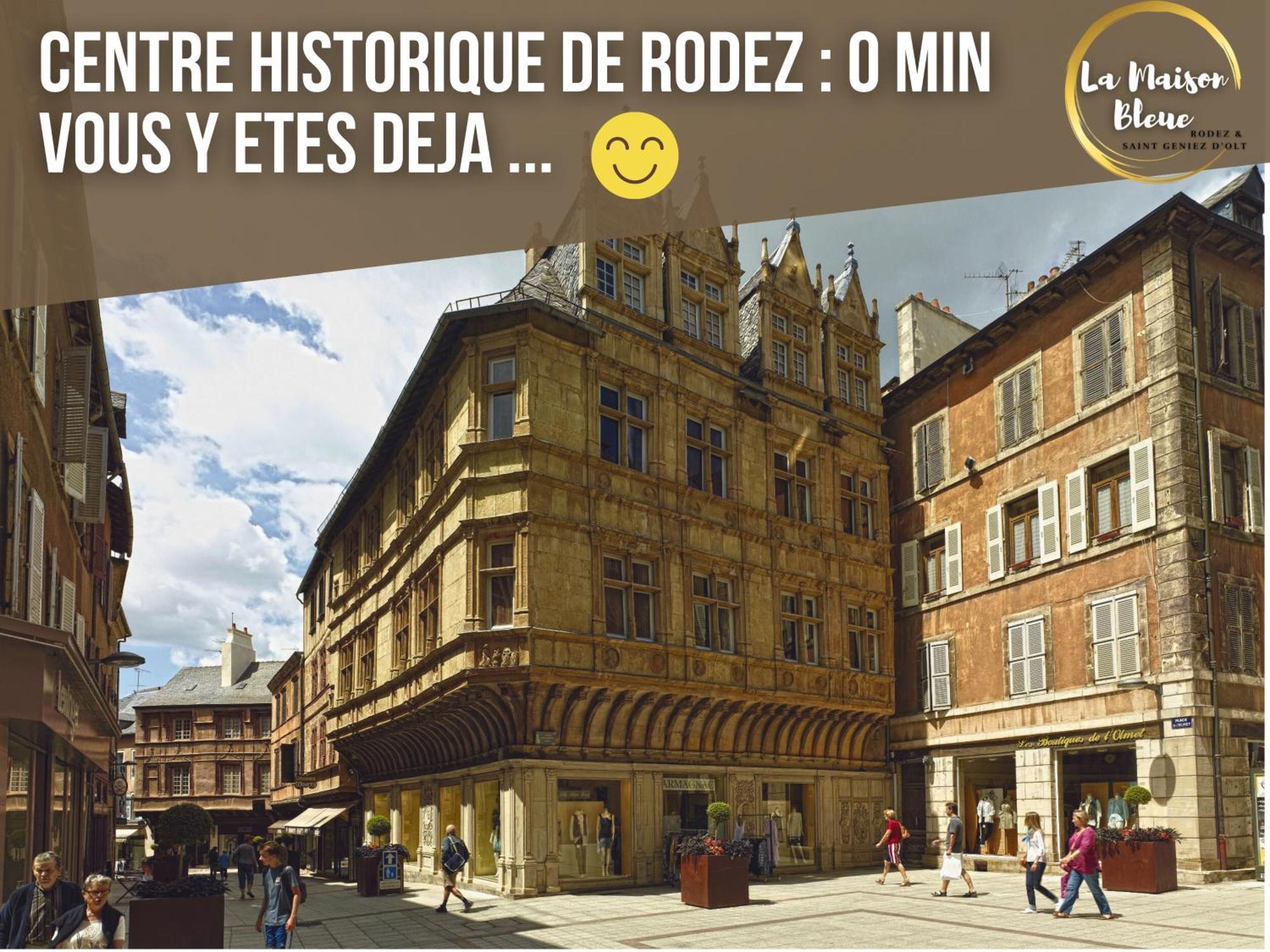 La Maison Bleue, Un Emplacement De Choix A Rodez Zewnętrze zdjęcie